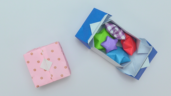 接着剤なしで簡単に作れる折り紙の 誕生日ギフトボックス の折り方 Howpon ハウポン