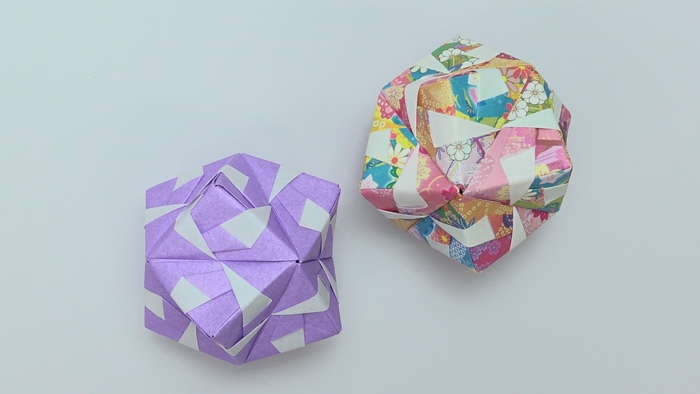 折り紙12枚を組み合わせて作れる くす玉 の折り方 作り方パート2 Howpon ハウポン