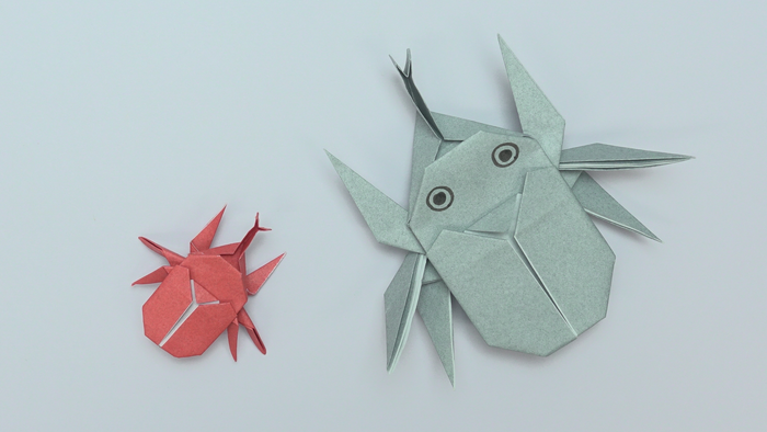 折り紙2枚で作れるかっこいい カブトムシ の簡単な折り方 作り方 Howpon ハウポン
