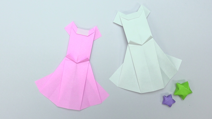 折り紙で簡単に作れる ウェディングドレス の折り方 作り方 Howpon ハウポン