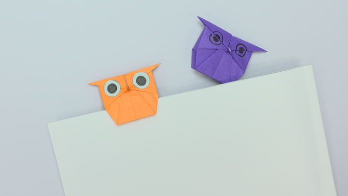 折り紙で作れる フクロウのしおり の簡単な折り方 作り方 Howpon ハウポン