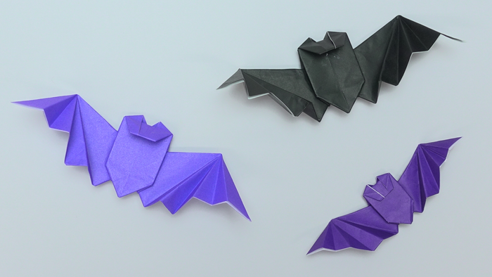 ハロウィンにおすすめ 折り紙で簡単に作れる コウモリ の折り方 Howpon ハウポン