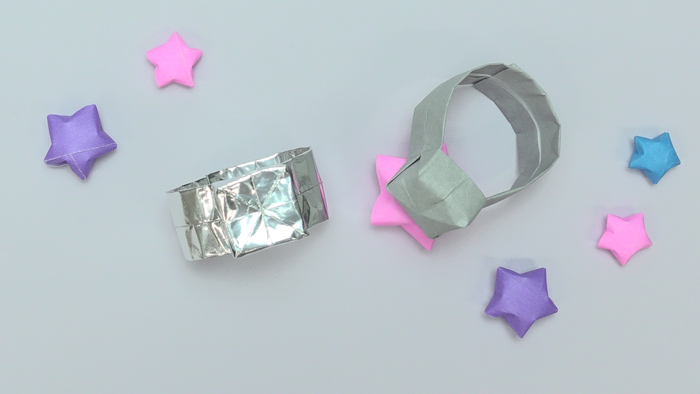 折り紙で簡単に作れる ダイヤモンドリング の折り方 作り方 Howpon ハウポン