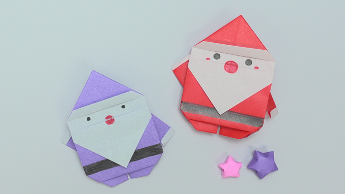 折り紙1枚あれば作れる クリスマスの飾り サンタ の簡単な折り方 Howpon ハウポン