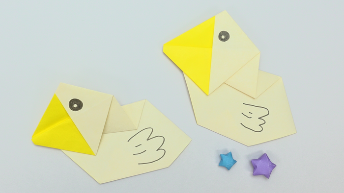 折り紙で作れる可愛い アヒル の簡単な折り方 作り方 Howpon ハウポン