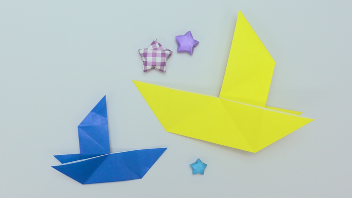 子供でも簡単に作れる折り紙の だまし船 の折り方 作り方 Howpon ハウポン