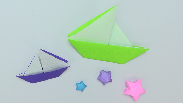 折り紙で簡単に作れる 帆が2つのヨット の折り方 作り方 Howpon ハウポン