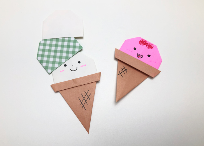 おままごとにも使える 折り紙で作れる アイス の簡単な折り方 Howpon ハウポン