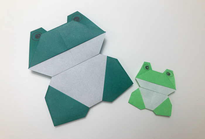 動物 掲示におすすめ 簡単な折り紙の 跳ねないカエル の折り方 Howpon ハウポン
