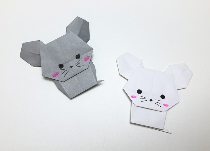 動物 1枚の折り紙で簡単に作れるかわいい ネズミ の折り方