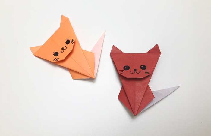 動物 1枚の折り紙で簡単に全身作れるかわいい 猫 ねこ の折り方 Howpon ハウポン