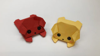動物 折り紙で簡単に作れるかわいい 犬 の折り方 作り方 Howpon ハウポン