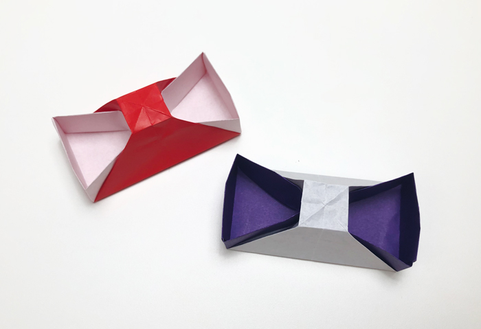 折り紙1枚あればできる かわいい リボンの箱 の簡単な折り方 Howpon ハウポン