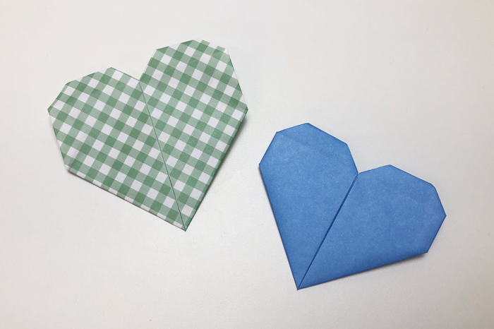 折り紙 長方形の紙 便箋 で作れるかわいい ハート の簡単な折り方