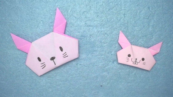 折り紙で簡単に作れるかわいい ウサギの指人形 の折り方 作り方 Howpon ハウポン
