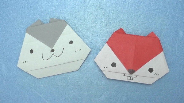 折り紙で簡単に作れる可愛い リスの顔 の折り方 作り方 Howpon ハウポン