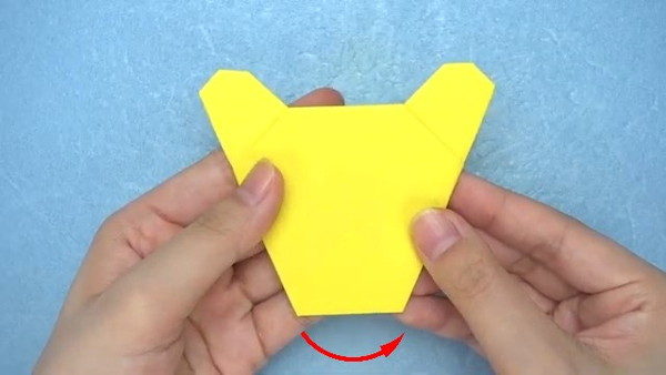 折り紙2枚で簡単に作れるかわいい ライオンの顔 の折り方 作り方 Howpon ハウポン